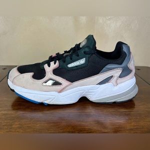 Adidas Womens Falcon F35270 Black Running Shoes Sneakers Size 7.5